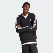 Essentials French Terry 3-Streifen Kapuzenjacke für 32,5€ in Adidas