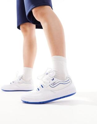 Vans – Speed – Sneaker in Weiß und Blau für 100€ in ASOS
