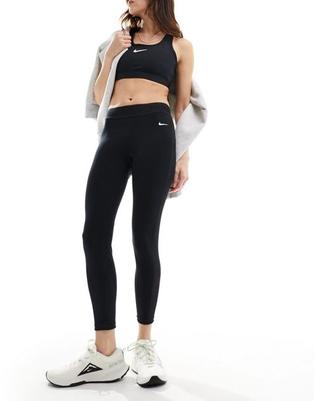 Nike – Pro Training Dri-FIT – 7/8-Leggings aus Netzstoff mit mittelhohem Bund in Schwarz für 49,99€ in ASOS