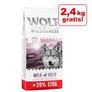 12 + 2,4 kg gratis! 14,4 kg Wolf of Wilderness - getreidefrei für 56,99€ in Zooplus