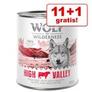 11 + 1 gratis! 12 x 800 g Wolf of Wildernessneu für 40,29€ in Zooplus