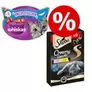 2 x 180 g Whiskas Knuspertaschen + 9 x 12 g Sheba Creamy Snacks zum Sonderpreis! für 12,39€ in Zooplus