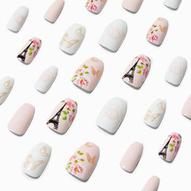 Eiffel Tower & Butterfly Squareletto Vegan Faux Nail Set - 24 Pack für 6,49€ in Claire's
