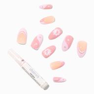 Nude Yin Yang Stiletto Vegan Faux Nail Set (24 Pack) für 6,49€ in Claire's