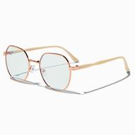 Solar Blue Light Reducing Rose Gold & Ivory Clear Lens Frames für 11,99€ in Claire's