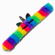 Fuzzy Rainbow Pave Unicorn Slap Bracelet für 4,79€ in Claire's