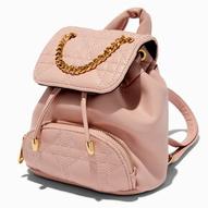Mauve Pink Quilted Small Backpack für 20,99€ in Claire's
