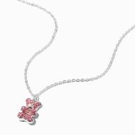 Pink Rhinestone Teddy Bear Pendant Necklace für 3,2€ in Claire's