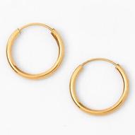 18ct Gold Plated 12MM Hoop Earrings für 6,8€ in Claire's