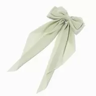 Sage Green Sheer Long Tail Hair Bow Clip für 7,79€ in Claire's