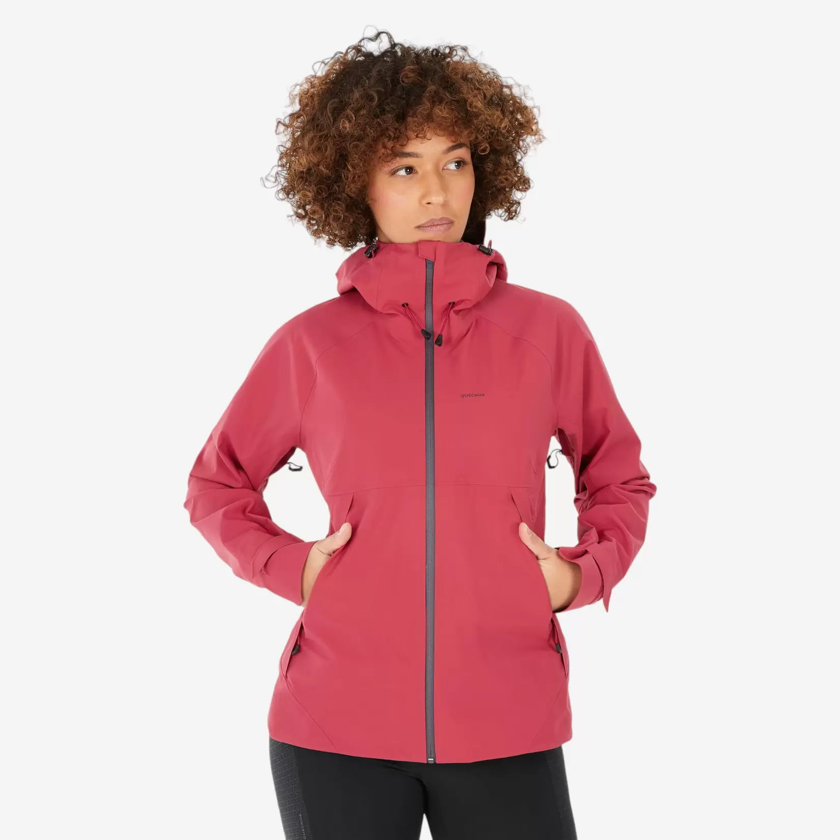 Wanderjacke Damen wasserdicht Bergwandern - MH500 rosarot für 109,99€ in Decathlon