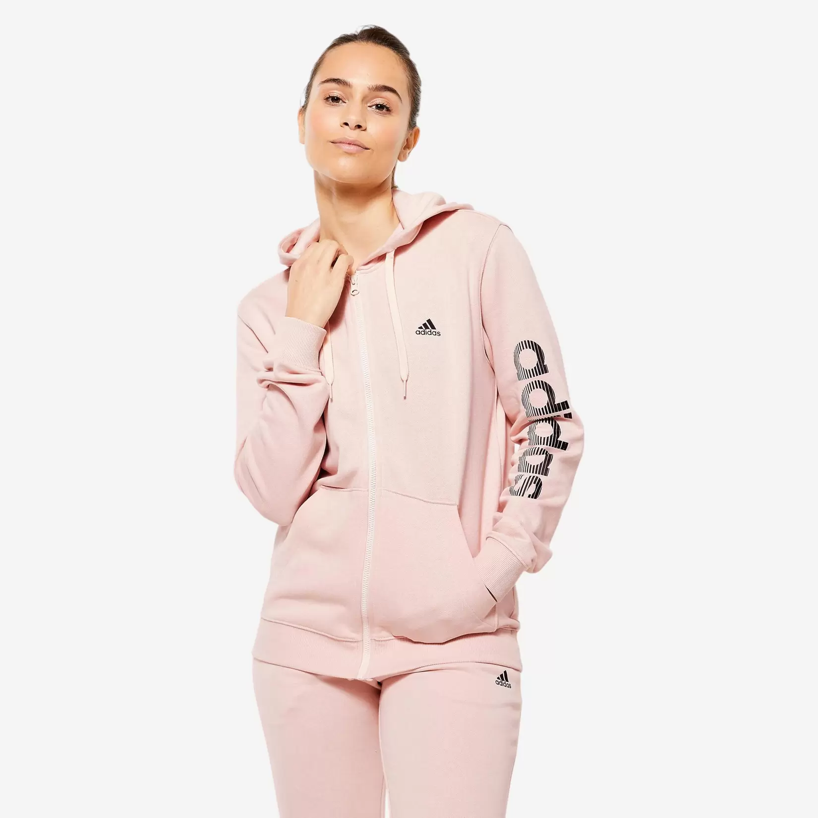 ADIDAS Kapuzenpullover Damen - rosa für 49,99€ in Decathlon