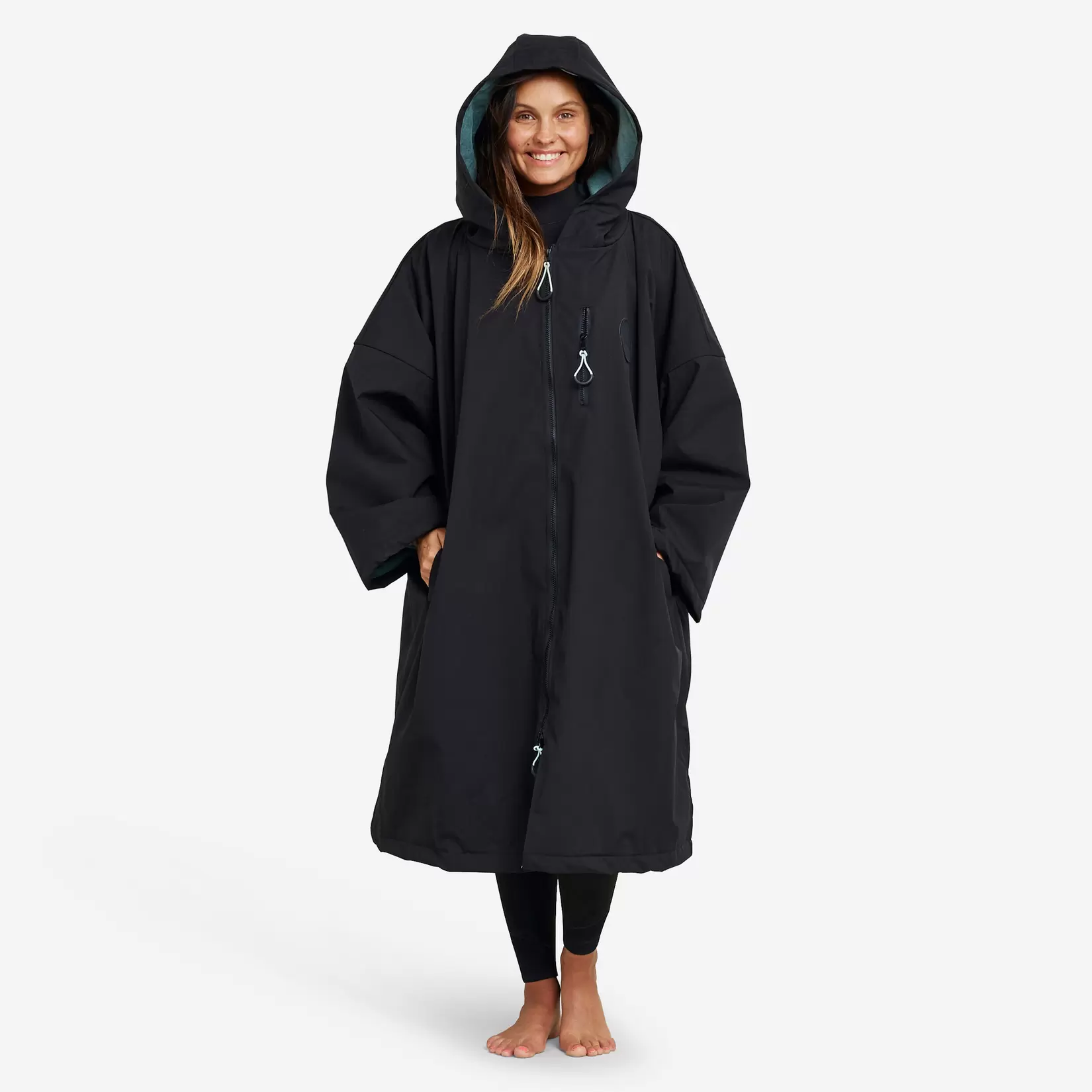 Surf-Poncho Damen/Herren - 950 schwarz für 64,99€ in Decathlon