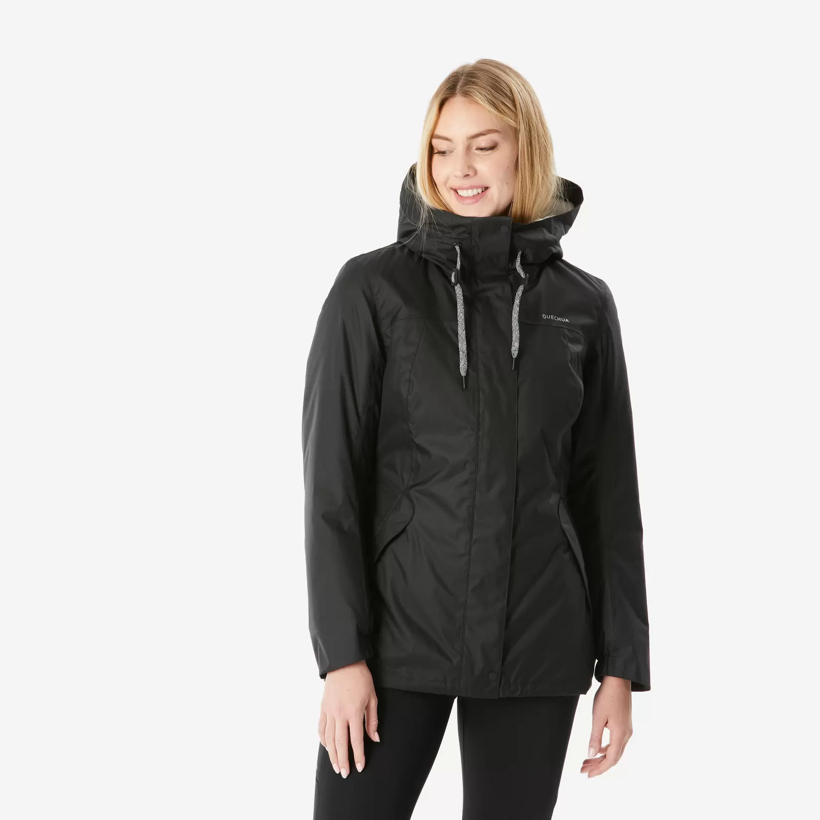 Winterjacke Damen bis -10 °C wasserdicht Winterwandern - SH500 rosa/bordeux für 49,99€ in Decathlon