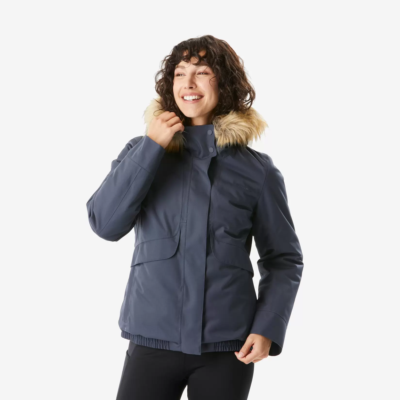 Winterjacke Damen Blouson warm bis -8°C wasserdicht Winterwandern - SH500 für 69,99€ in Decathlon