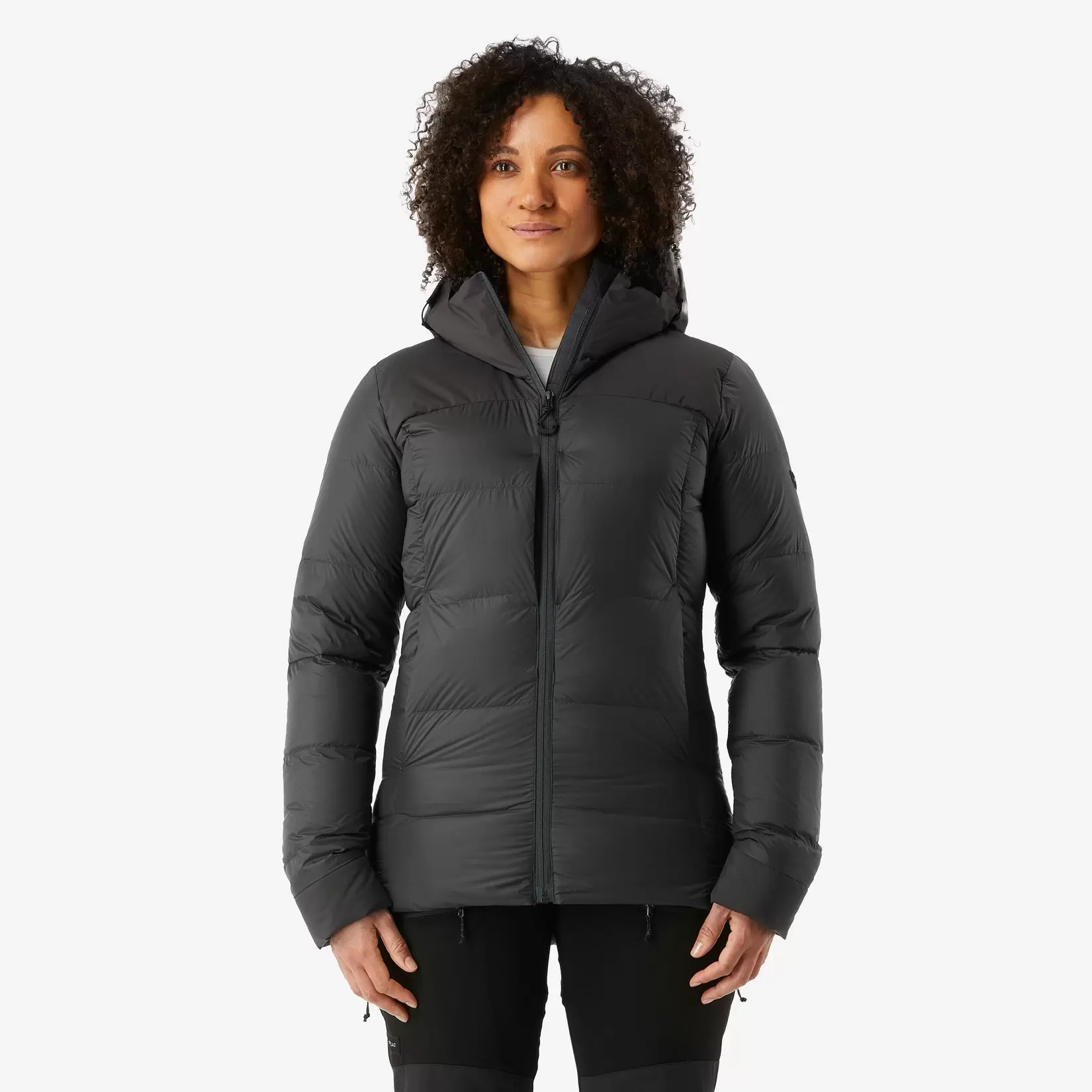 Daunenjacke Damen Kapuze warm bis -20 °C Trekking - MT900 schwarz für 149,99€ in Decathlon