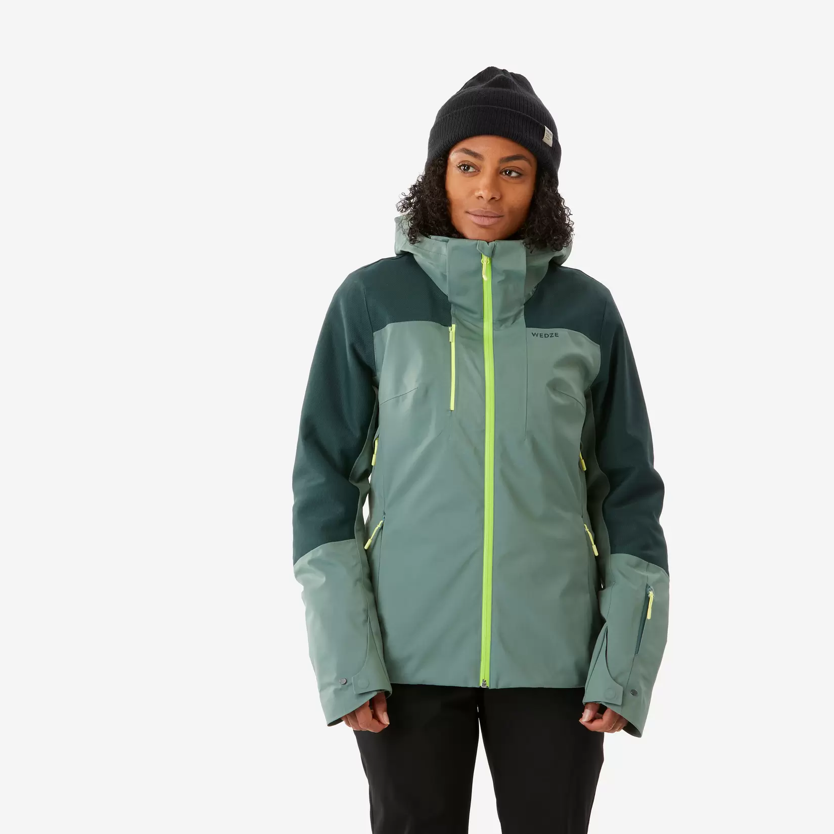 Skijacke Damen wasserdicht und strapazierfähig - 500 Sport grün für 139,99€ in Decathlon