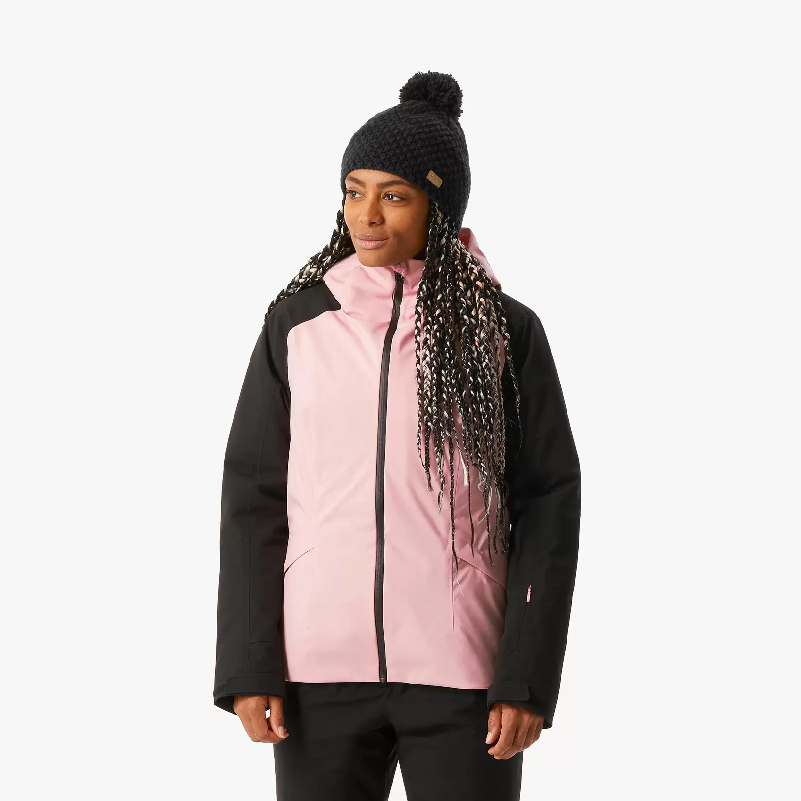 Skijacke Damen warm wasserdicht - 500 Sport rosa/schwarz für 99,99€ in Decathlon