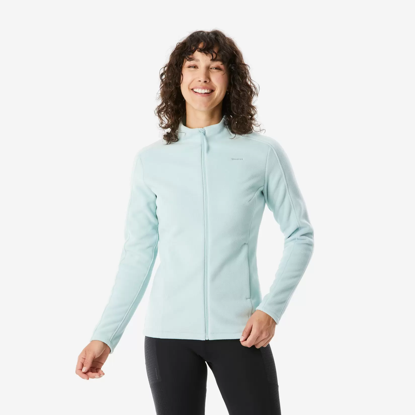 Fleecejacke Damen Wandern - MH500 hellgrün für 29,99€ in Decathlon