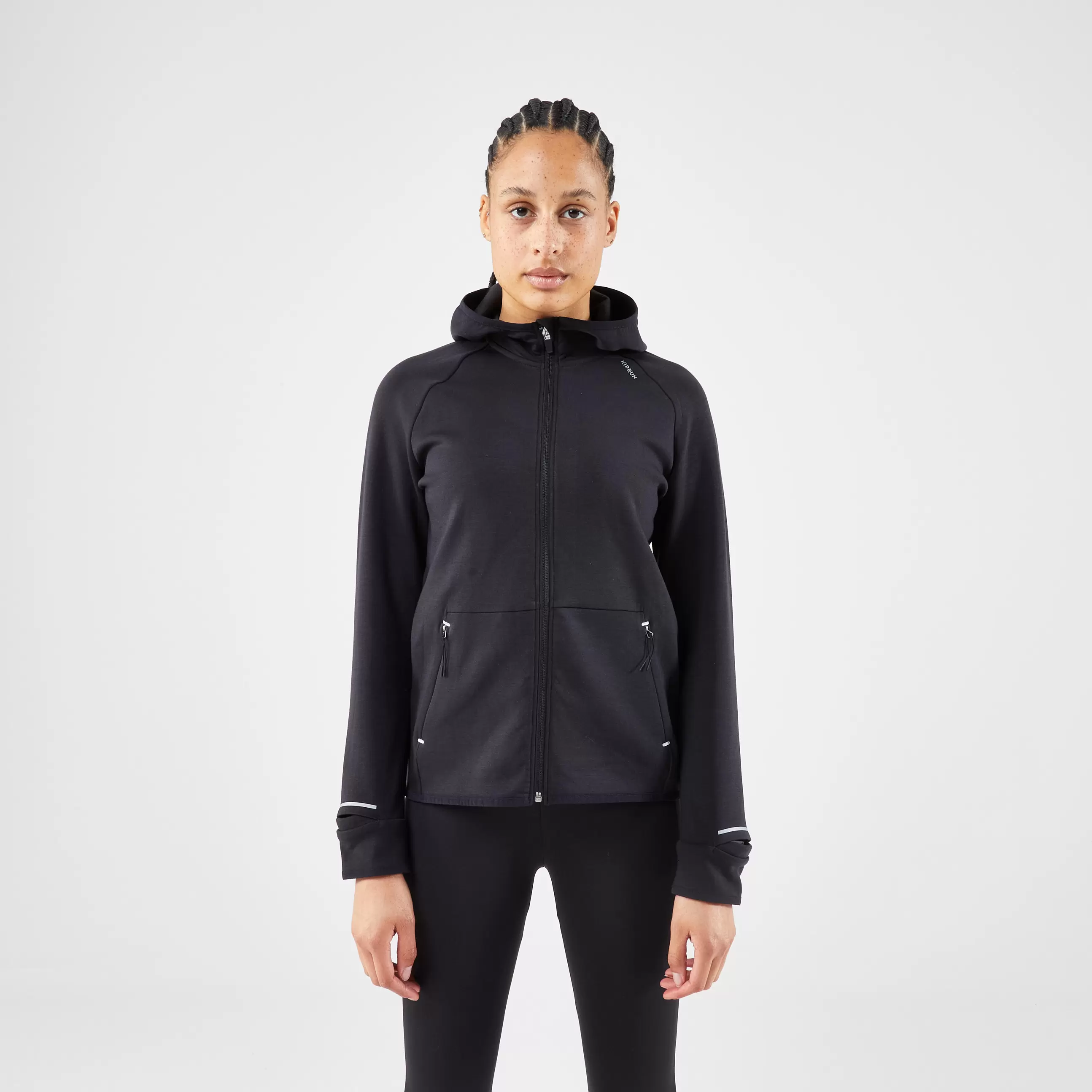 Laufjacke Damen warm - Run 500 Warm schwarz für 44,99€ in Decathlon