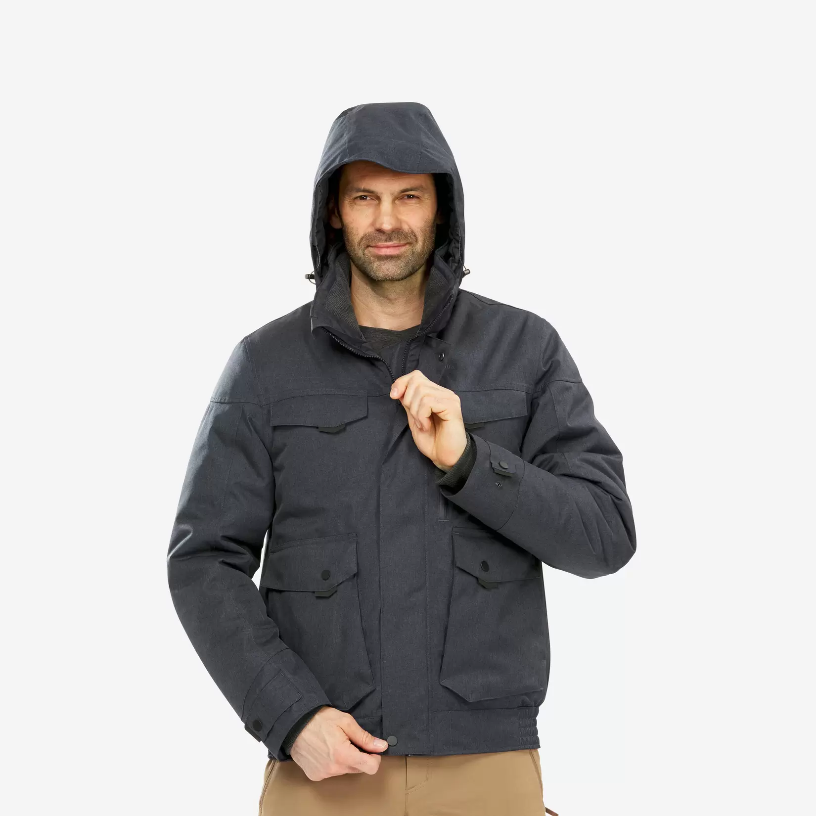 Winterjacke Herren Blouson warm bis -10 °C wasserdicht Winterwandern - SH500 für 84,99€ in Decathlon