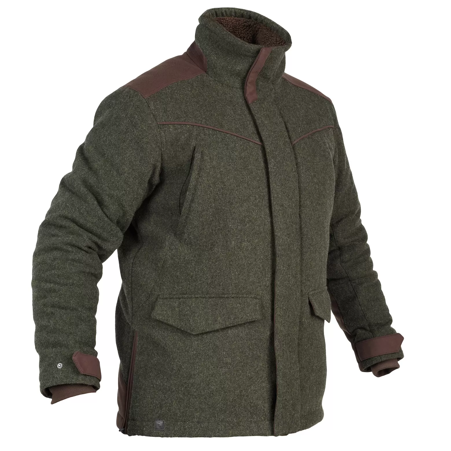 Jagdjacke 900 Wolle warm geräuscharm grün für 179,99€ in Decathlon