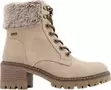 Gefütterte Schnürstiefelette in Creme für 69,99€ in Deichmann