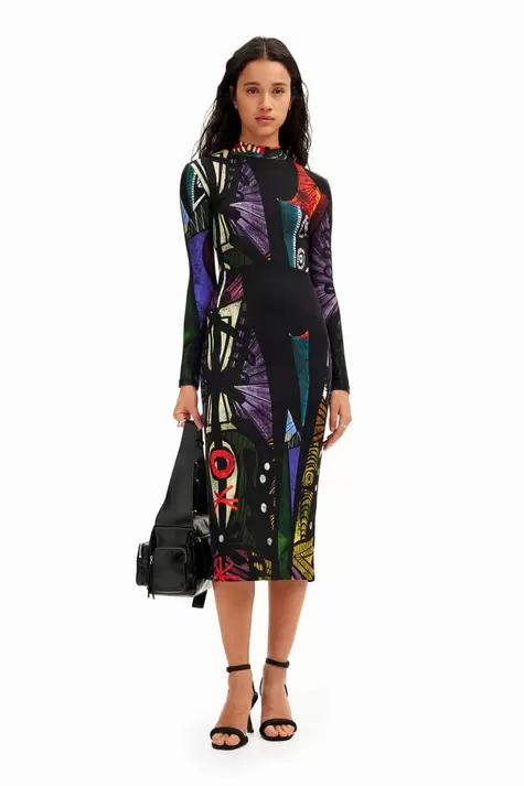 New collection Künstlerisches Midikleid M. Christian Lacroix für 99,95€ in Desigual