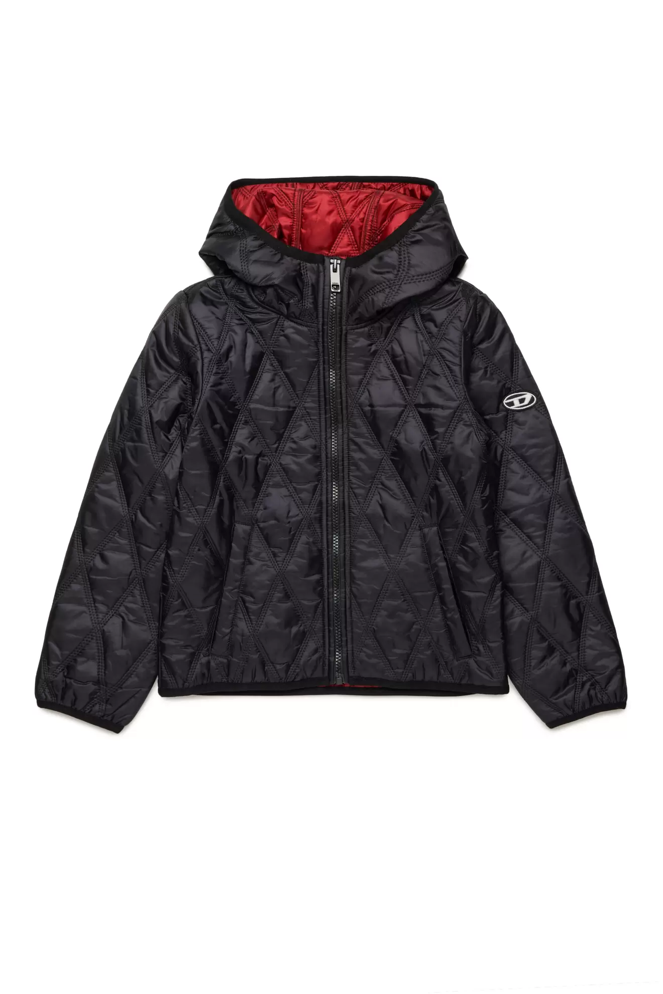 Steppjacke mit Kapuze aus Nylon für 150€ in Diesel