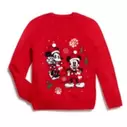 Micky und Minnie Maus - Weihnachtlicher Pullover für Erwachsene für 36€ in Disney Store