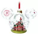 Disneyland Resort - Micky Maus Symbol - Dornröschenschloss - Weihnachtliches Dekorationsstück aus Glas für 28€ in Disney Store