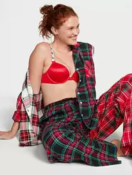 Flannel Long Pajama Set für 57,08€ in Victoria's Secret