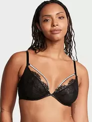 Shine Strappy Lace Unlined Low-Cut Demi Bra für 79,85€ in Victoria's Secret