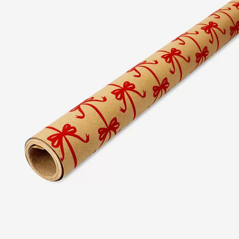 400 cm Geschenkpapier - Rote Bögen für 2,5€ in Flying Tiger