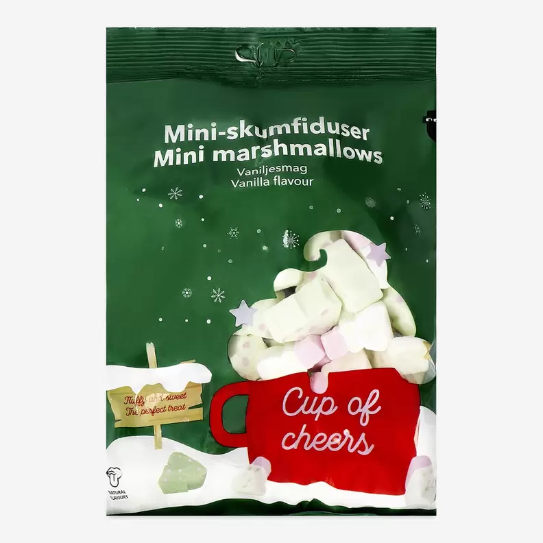 Mini-Schneemänner und Weihnachtsbaum-Marshmallows für 2€ in Flying Tiger