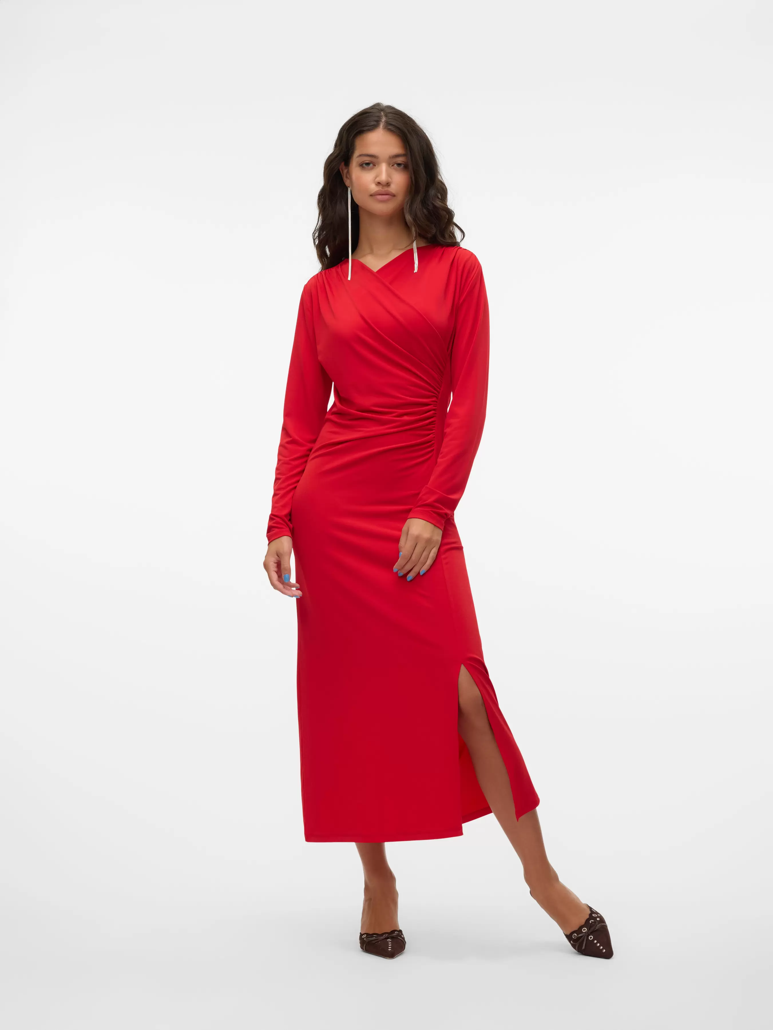 VMRASMINE Langes Kleid für 39,99€ in Vero Moda