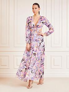 Marciano langes Lurex-Kleid Paisley-Print für 380€ in Guess