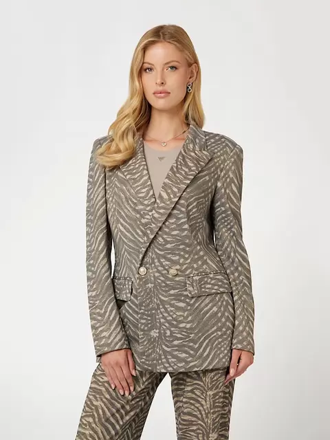 Zweireihiger Blazer Zebra-Print für 150€ in Guess