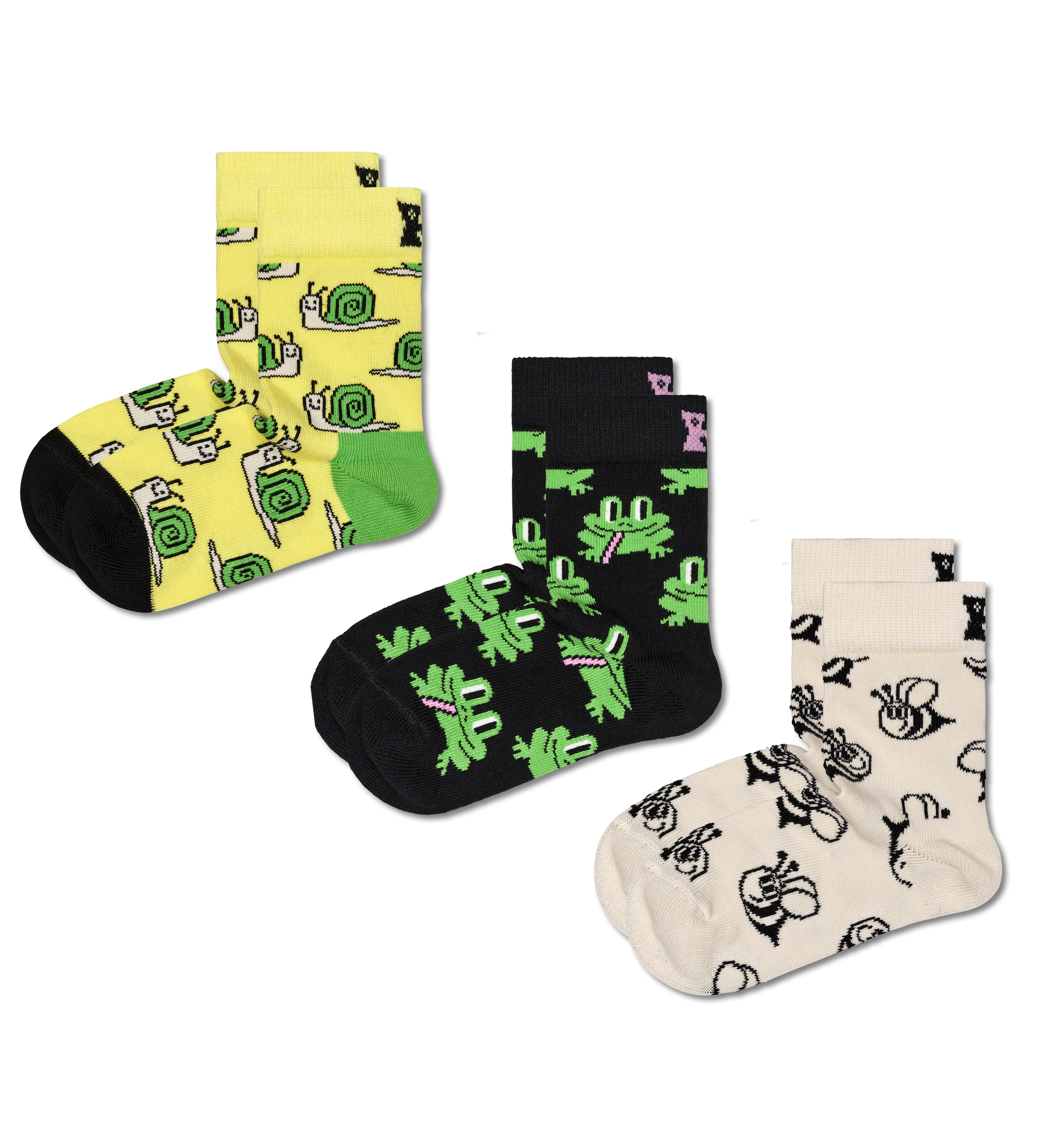 Kids 3-Pack Small Friends Socks für 15,4€ in Happy Socks