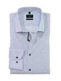 Level Five, Super Slim Fit, Hemd mit Stretchanteil und Punkt-Muster für 49,99€ in Hirmer