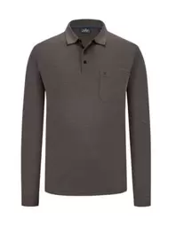 Pflegeleichtes Langarm-Poloshirt mit Ringelstreifen für 44,99€ in Hirmer