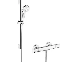 Brausegarnitur hansgrohe Croma S 27013400 mit Thermostat chrom für 219,95€ in Hornbach