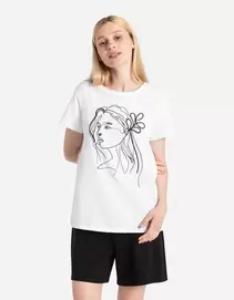 T-Shirt - Print für 7,99€ in Takko