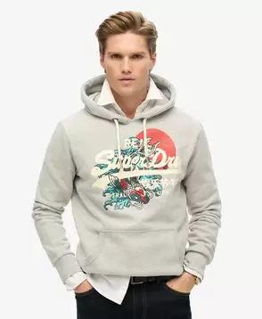 Tokyo Vintage Logo Graphic Hoodie für 59,99€ in Superdry