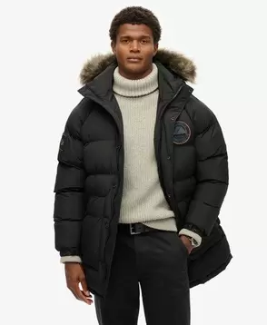 Everest Longline Baffled Parka Jacket für 174,99€ in Superdry