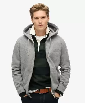 Essential Logo Zip Hoodie für 54,99€ in Superdry