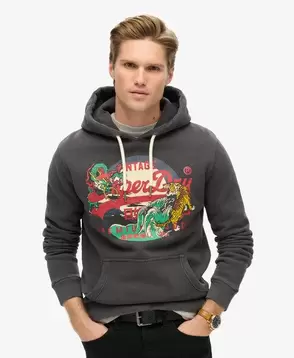 Tokyo Vintage Logo Graphic Hoodie für 59,99€ in Superdry