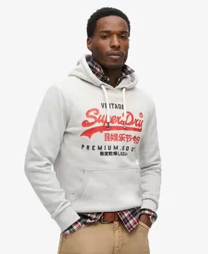 Duo Vintage Logo Hoodie für 59,99€ in Superdry