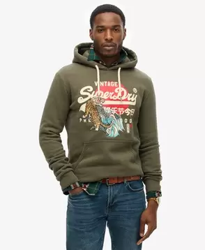 Tokyo Vintage Logo Hoodie für 59,99€ in Superdry