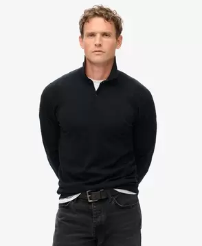 Merino Long Sleeve Polo Jumper für 54,99€ in Superdry